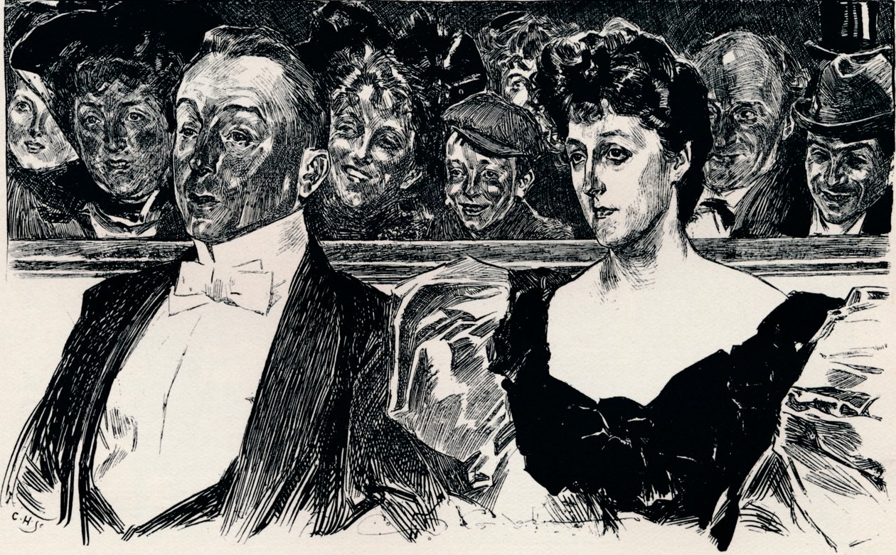 Im Theater von Charles Dana Gibson