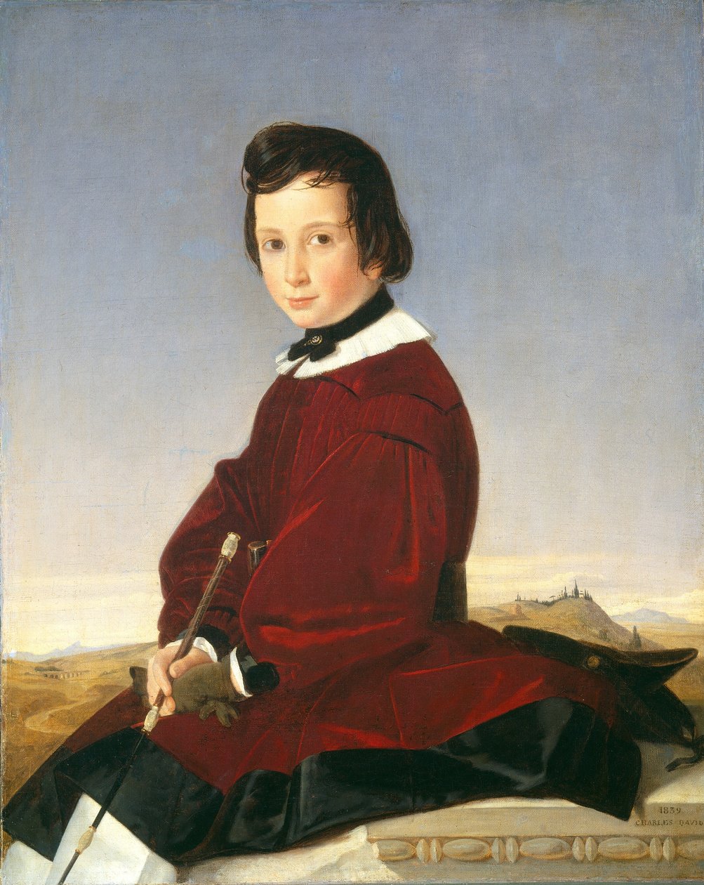 Porträt einer jungen Reiterin, 1839 von Charles David