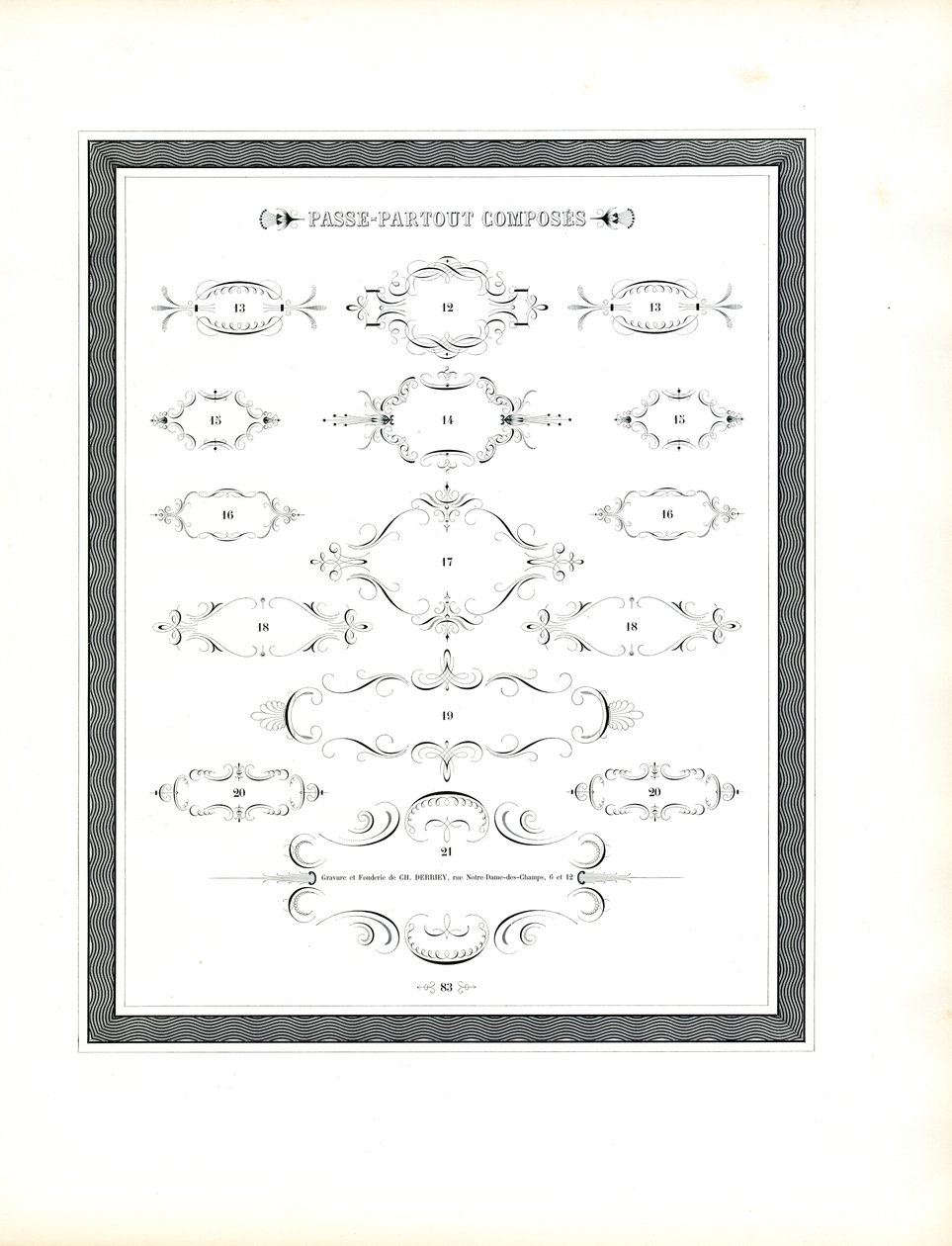 Zusätzliche Kartuschelemente von Charles Derriey