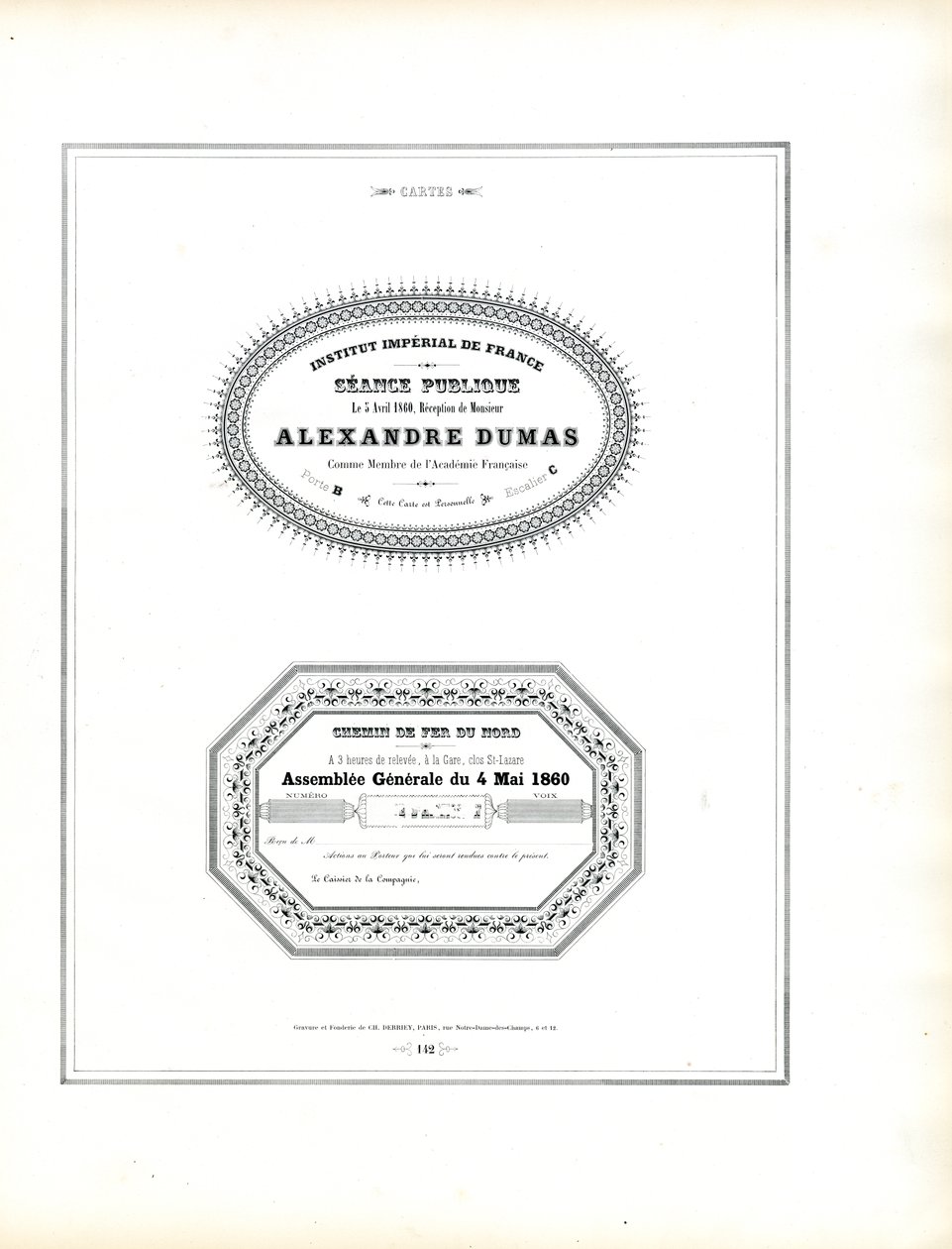 Typografische Vorlagen für offizielle Dokumente von Charles Derriey