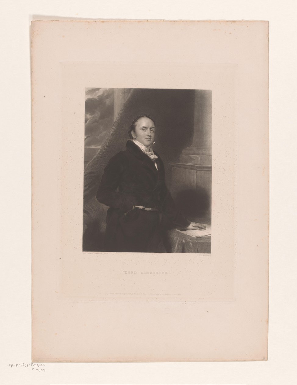 Porträt von Alexander Baring von Charles Edward Wagstaff