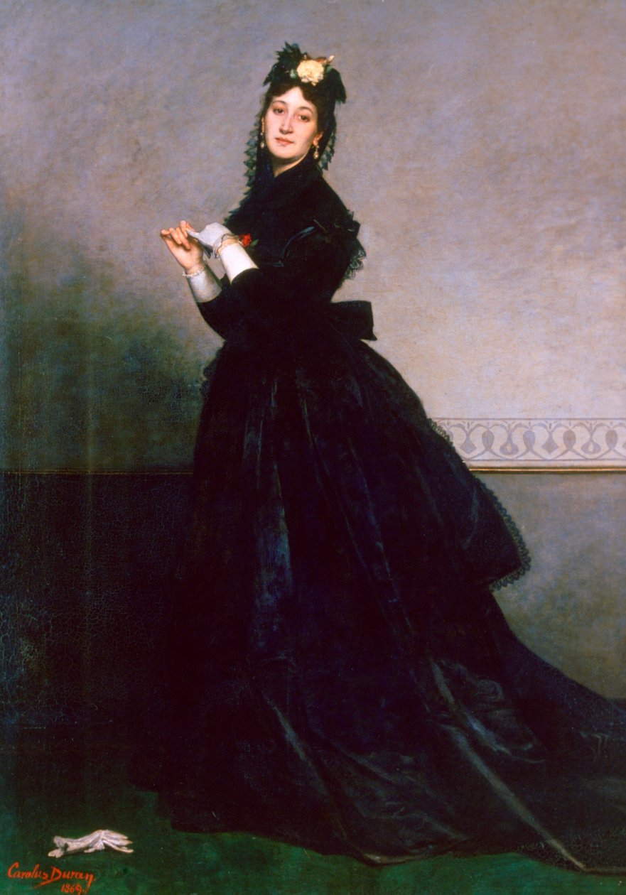 Die Frau mit dem Handschuh, 1869 von Charles Emile Auguste Carolus Duran
