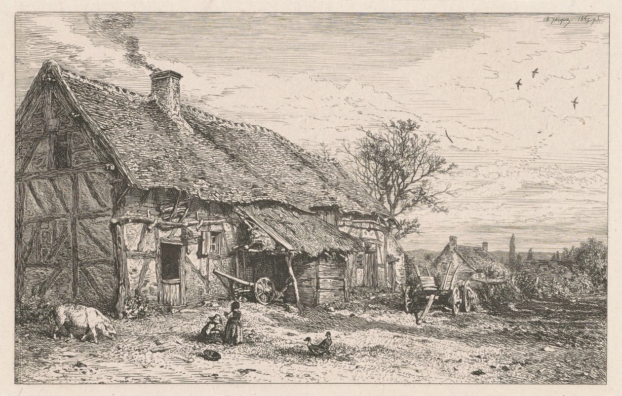 Bauernhaus von Charles Emile Jacque