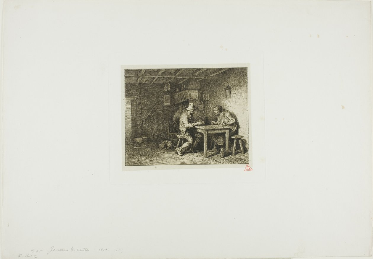 Die Kartenspieler von Charles Emile Jacque