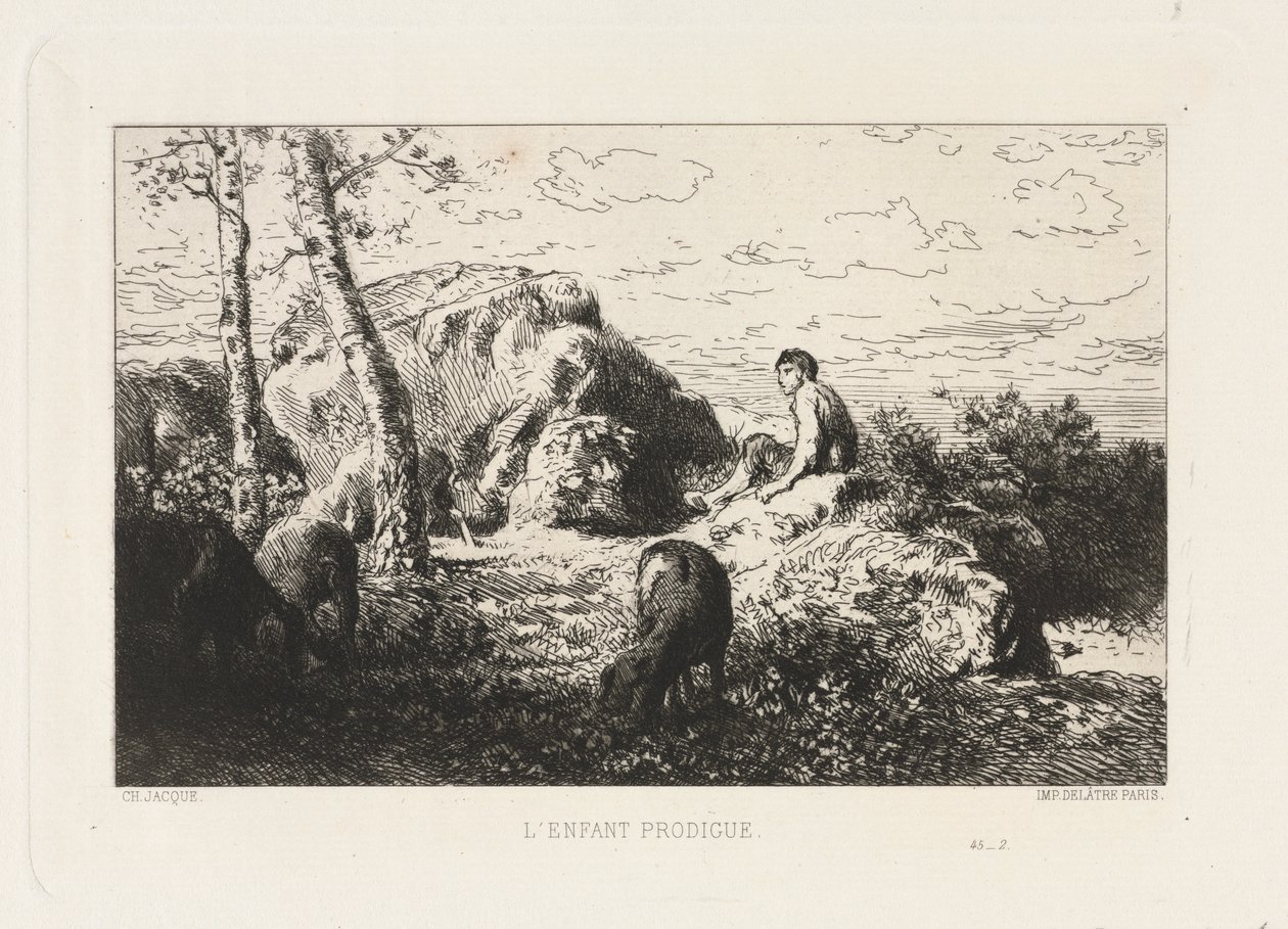 Der verlorene Sohn von Charles Emile Jacque