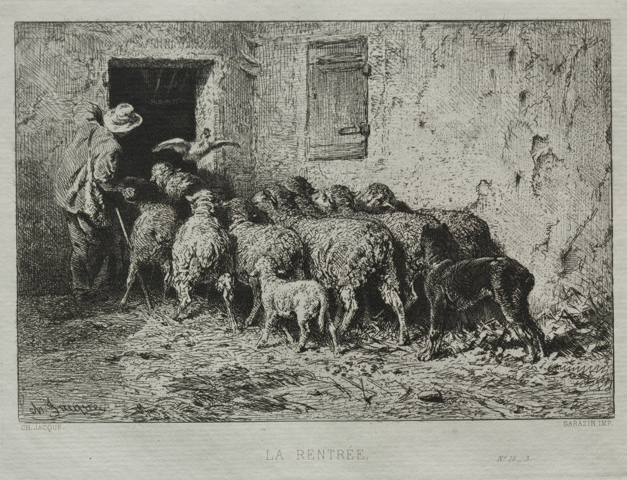 Die Rückkehr von Charles Emile Jacque