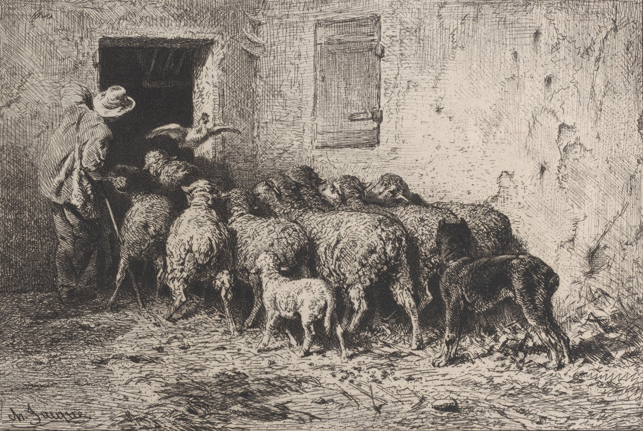 Die Rückkehr von Charles Emile Jacque