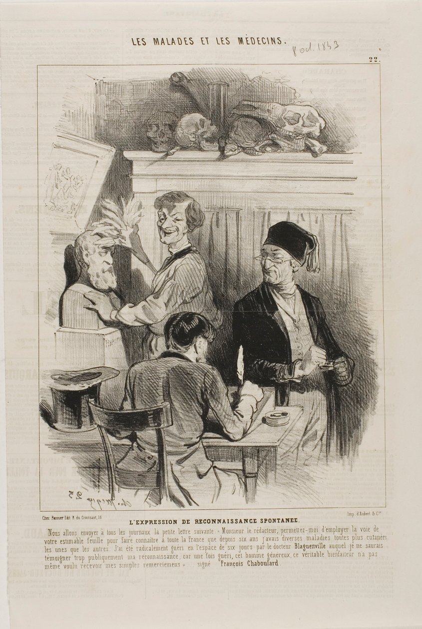 Der unaufgeforderte Ausdruck der Dankbarkeit (Tafel 22) von Charles Emile Jacque