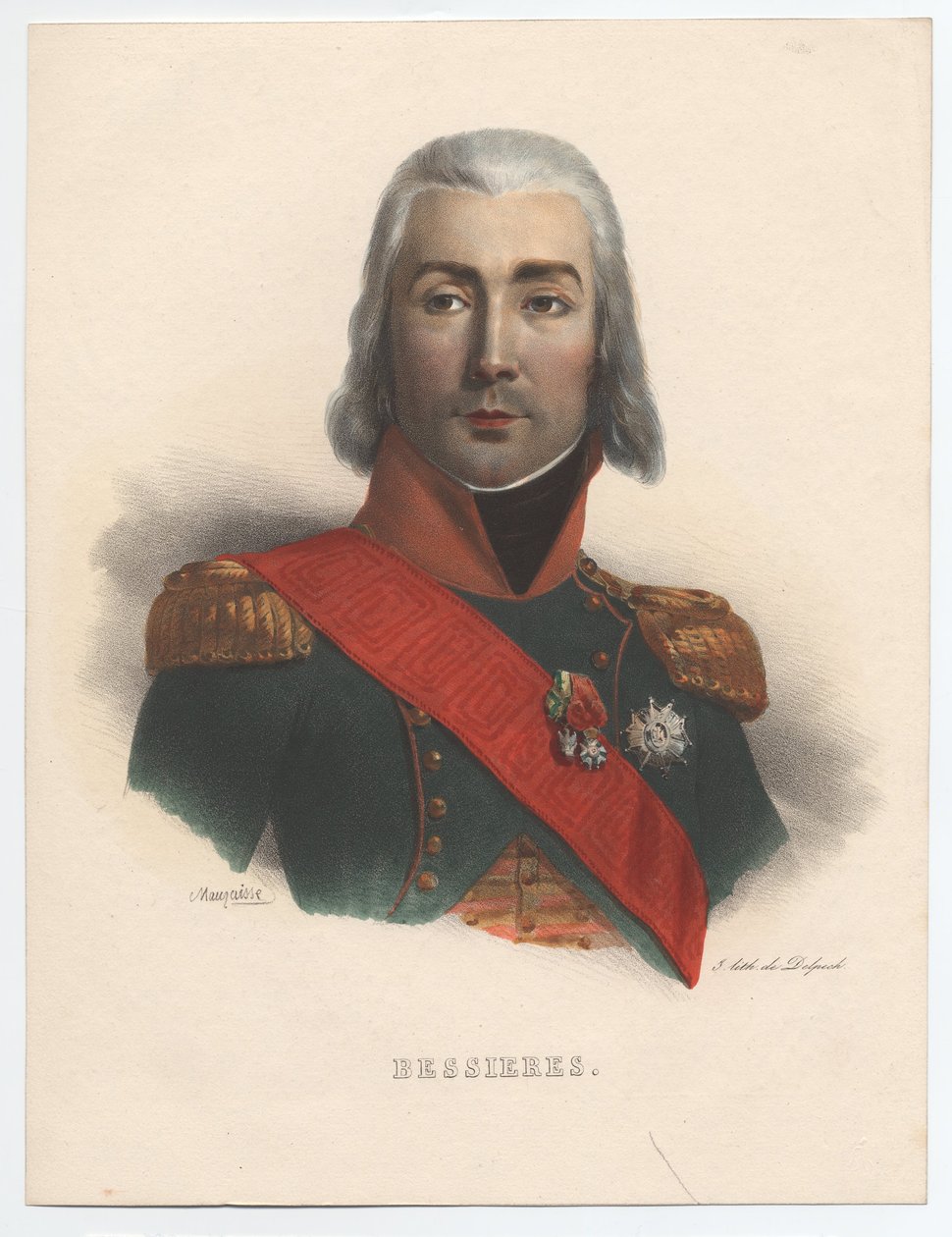 Porträt von Jean-Baptiste Bessières, 1768-1813, Marschall von Frankreich, 1835 von Charles Emile Mauraisse