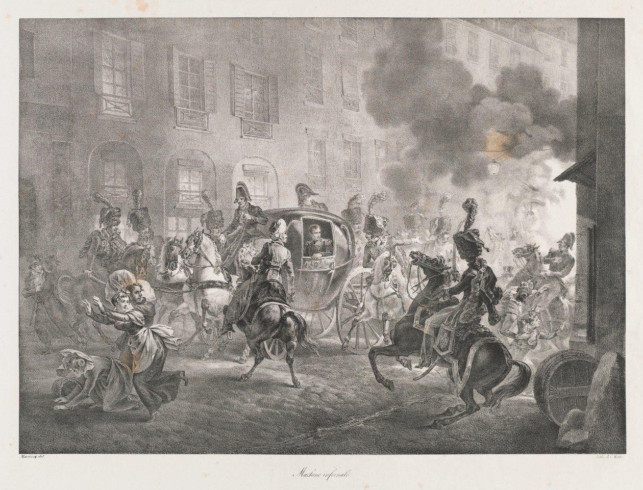 Infernalische Maschine, frühes 19. Jahrhundert von Charles Etienne Pierre Motte