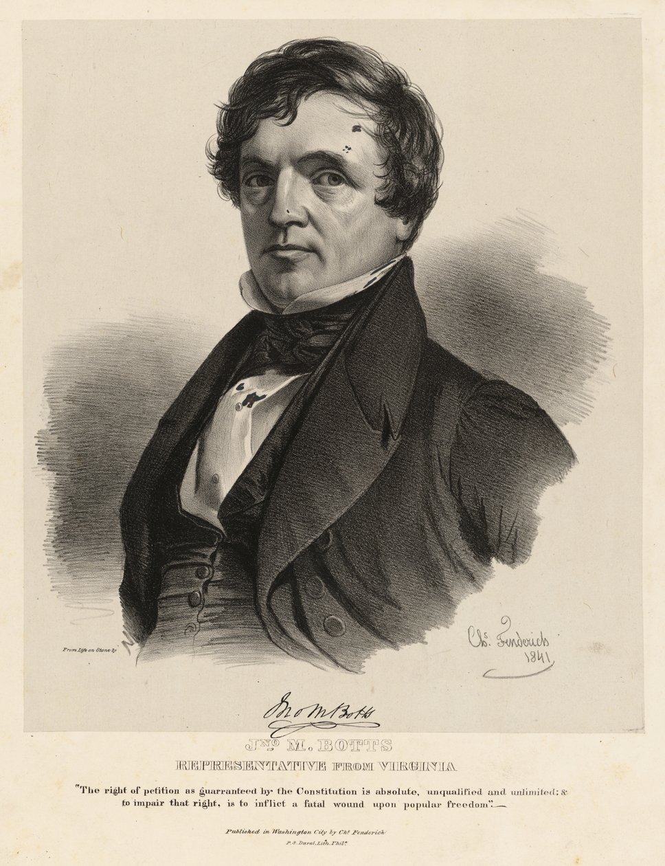 John Minor Botts von Charles Fenderich
