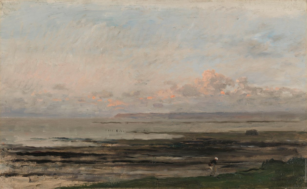 Strand bei Ebbe von Charles Francois Daubigny