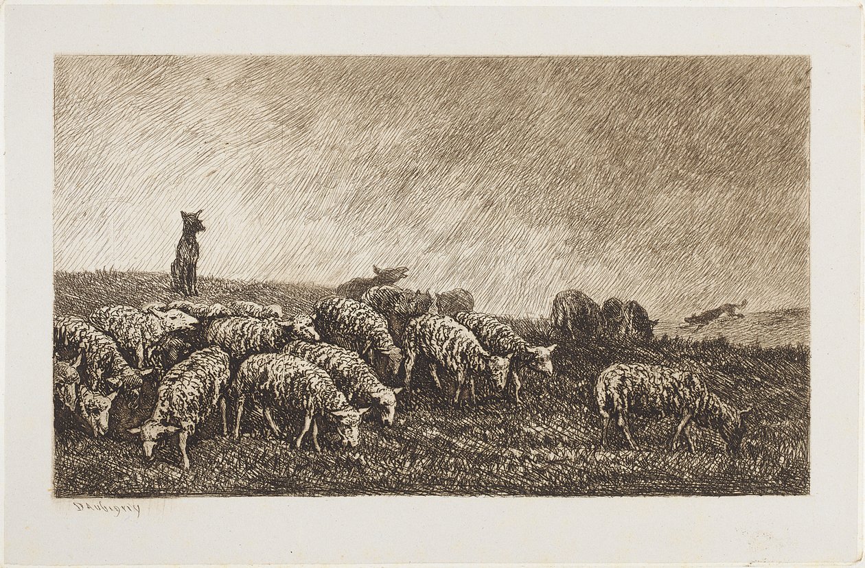 Le Guet du Chien von Charles Francois Daubigny