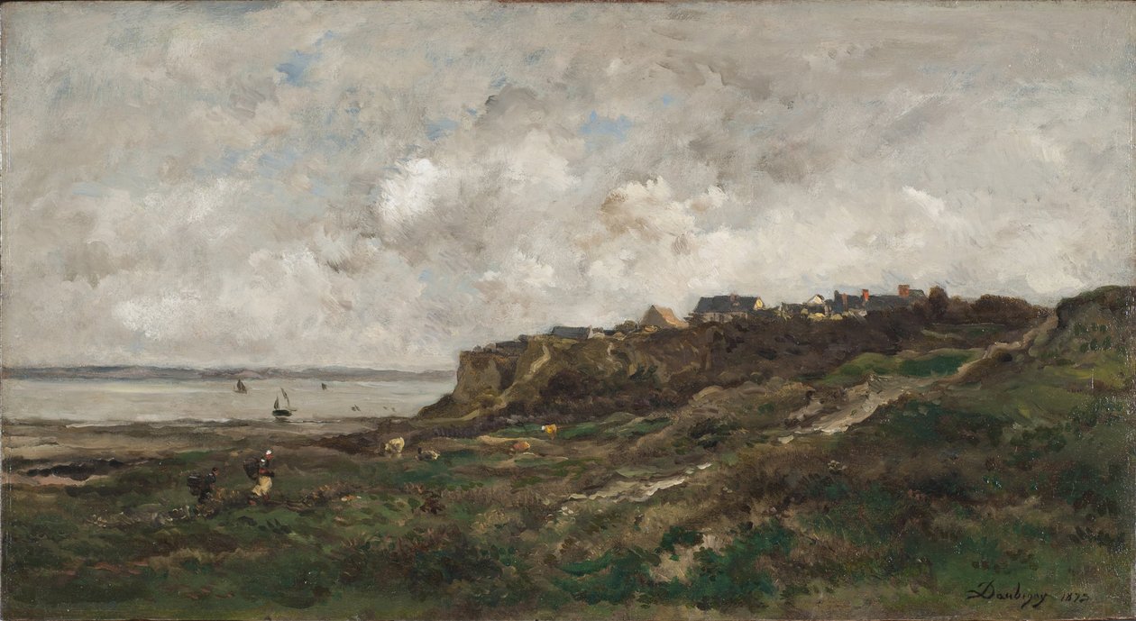 Ebbe bei Villerville, Frankreich von Charles Francois Daubigny