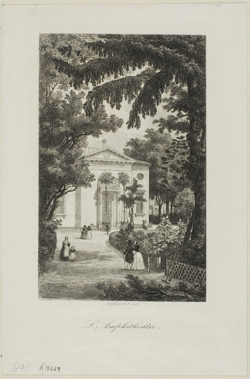 Das Amphitheater des Jardin des Plantes von Charles Francois Daubigny