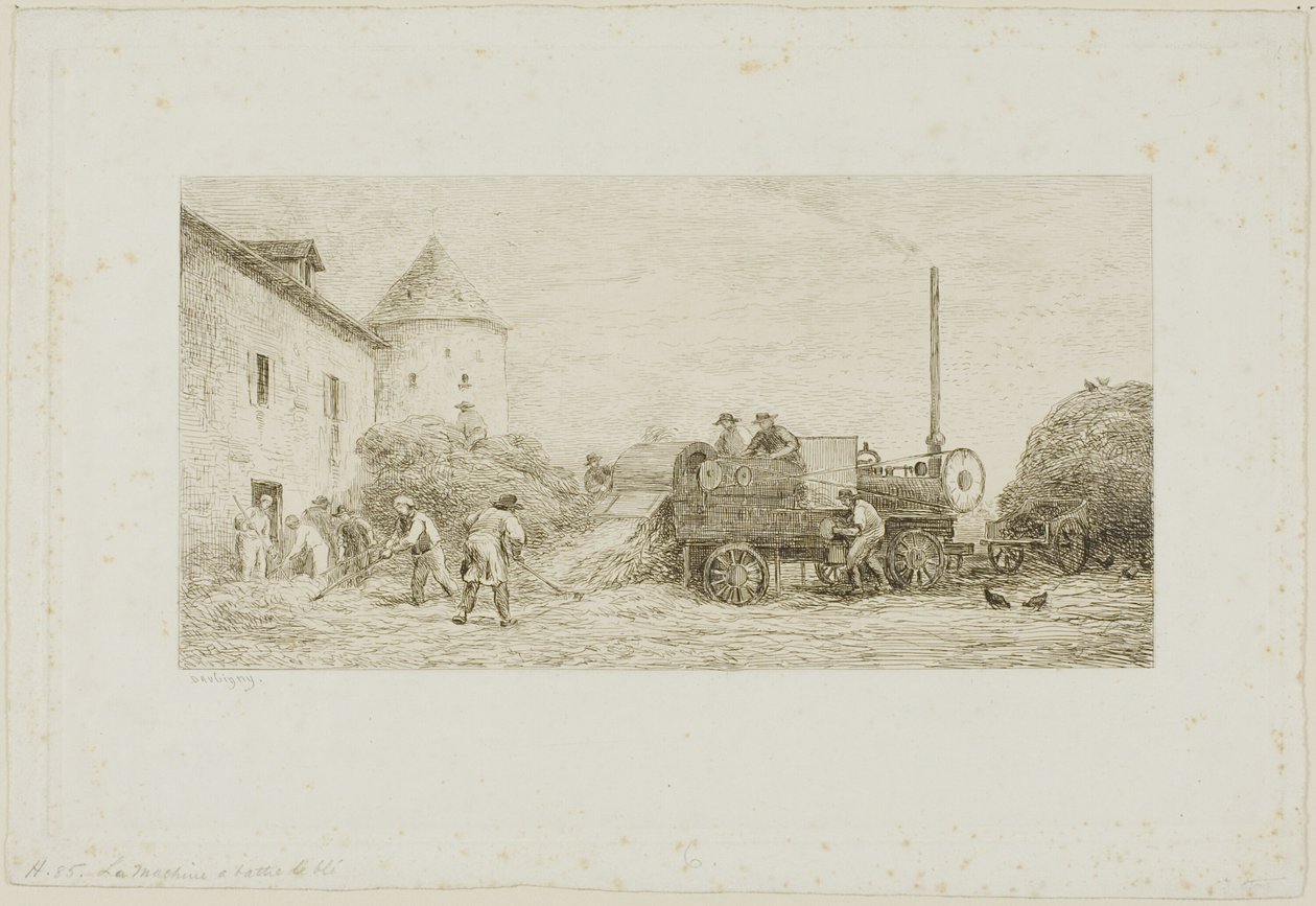Die Erntemaschine von Charles Francois Daubigny