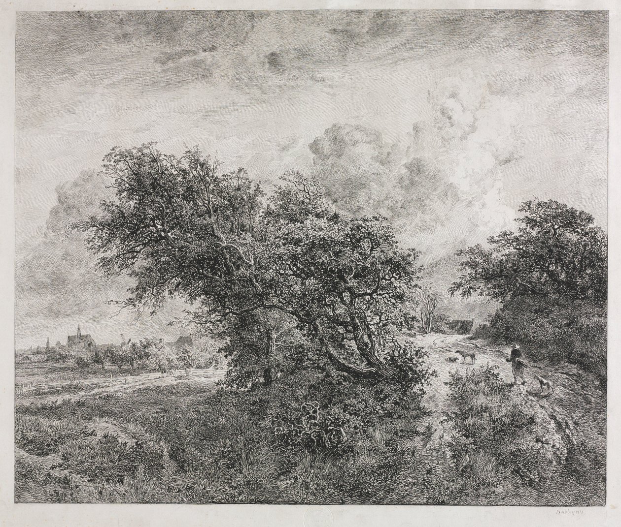 Das Dickicht, 1855 von Charles Francois Daubigny