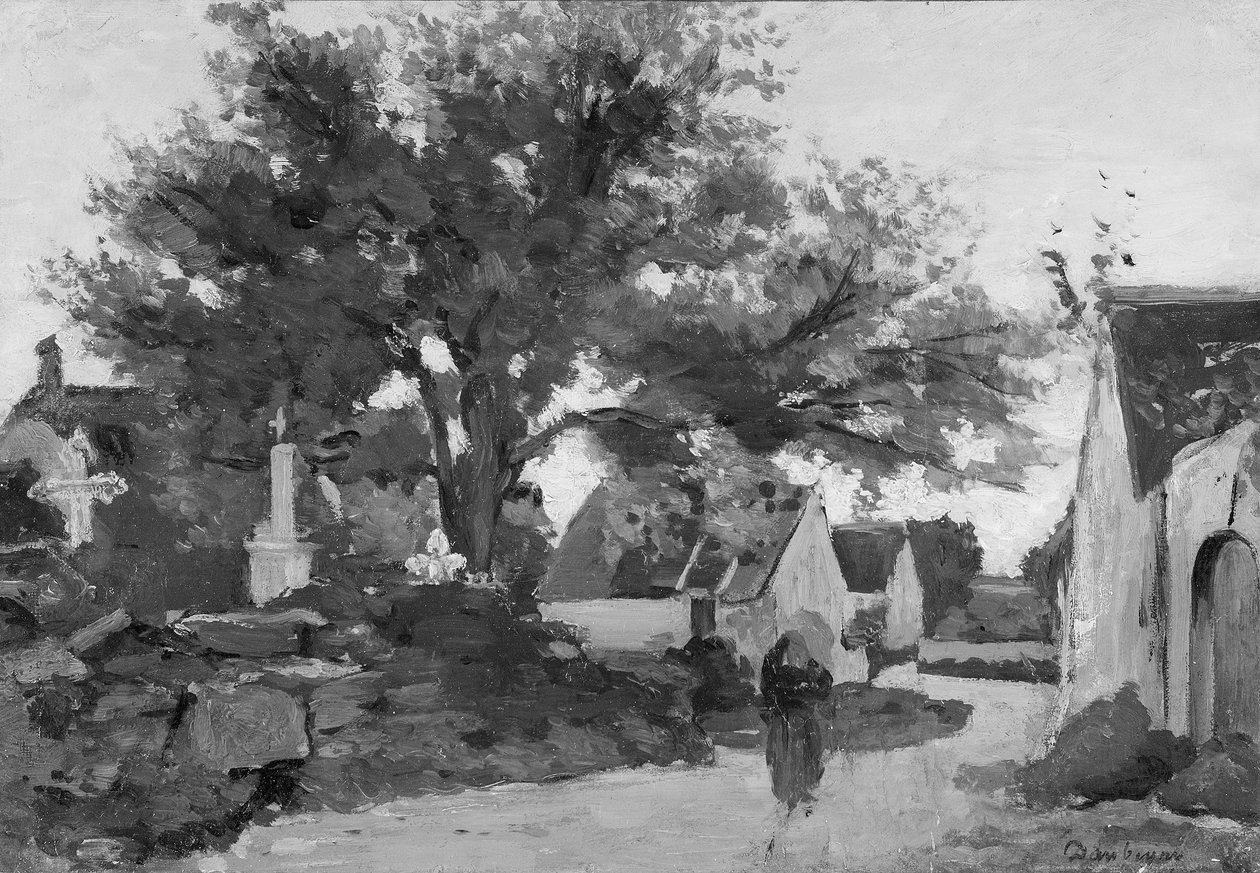 Dorf in der Bretagne von Charles Francois Daubigny