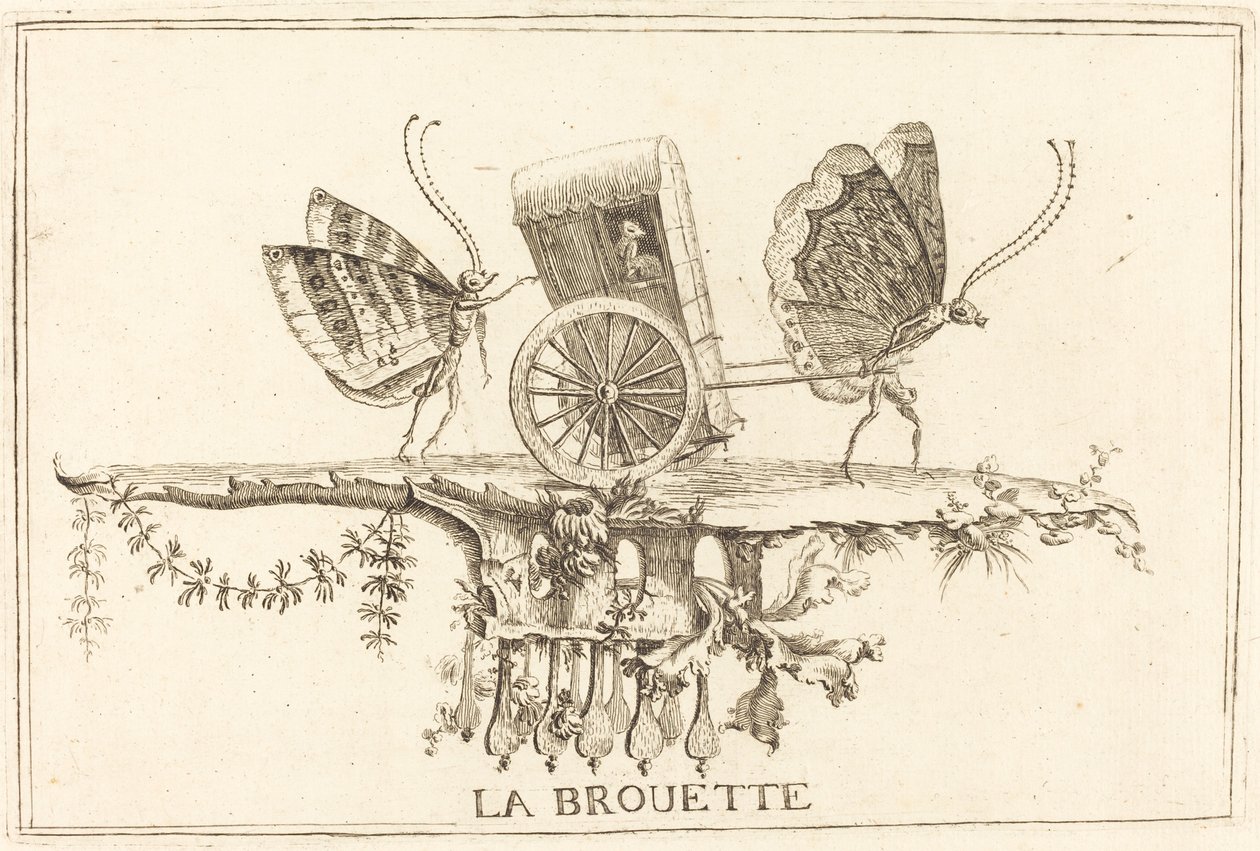 Die Schubkarre von Charles Germain de Saint Aubin