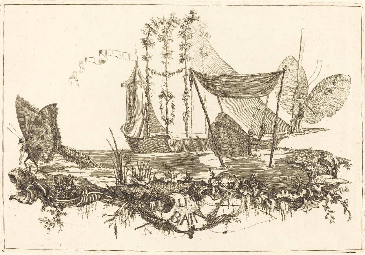 Das Bad von Charles Germain de Saint Aubin