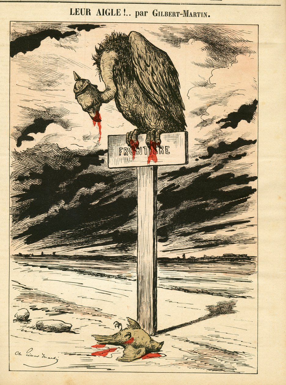 Cover von "Le Don Quixote", Nummer 693, Satirisch in Farben von Charles Gilbert Martin