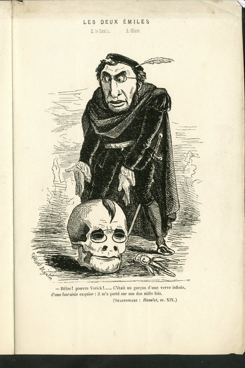 Illustration von Charles Gilbert-Martin (1839-1905) in „Zeitgenössische Grimassen“ von Charles Gilbert Martin