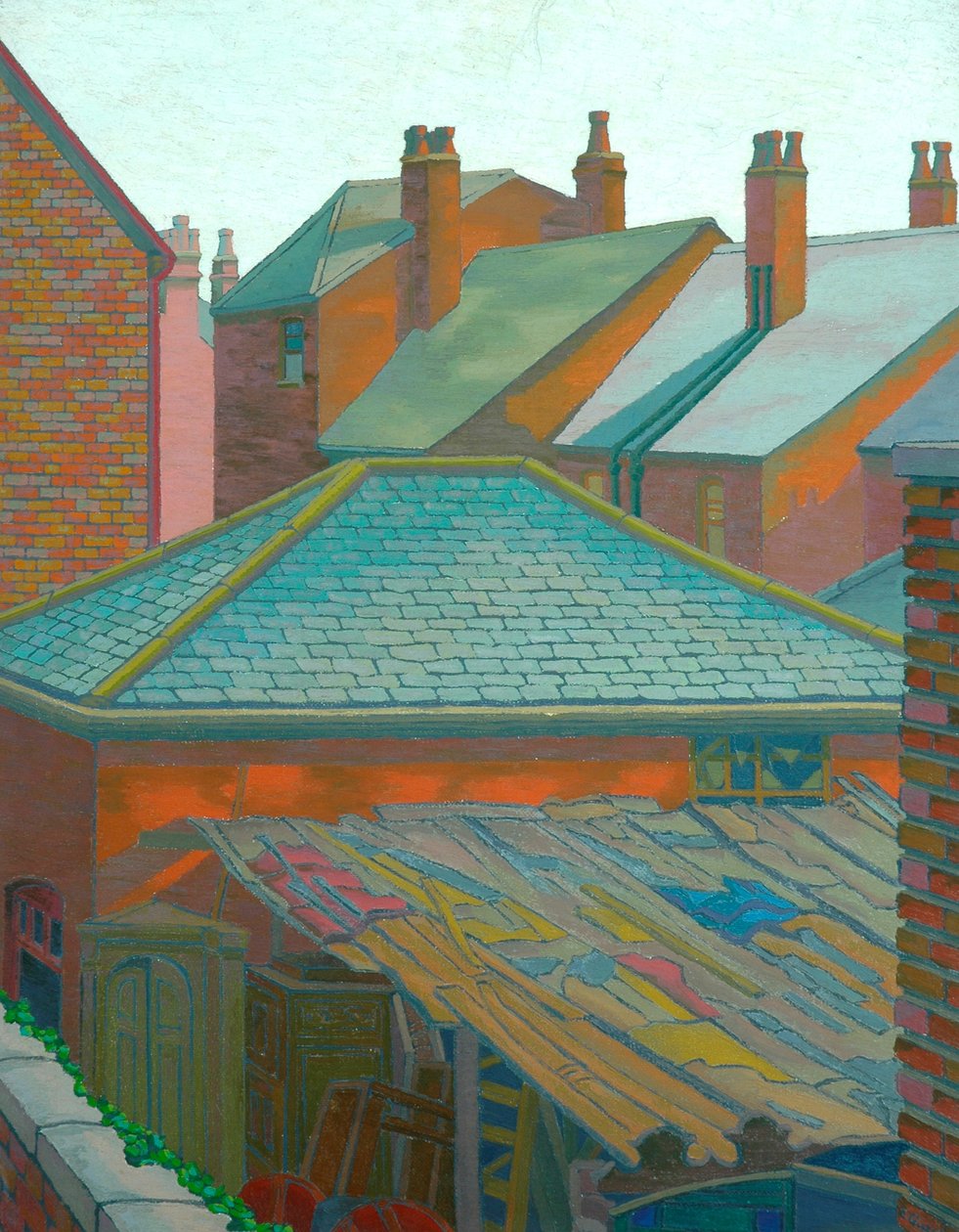Dächer und Schornsteine von Charles Ginner