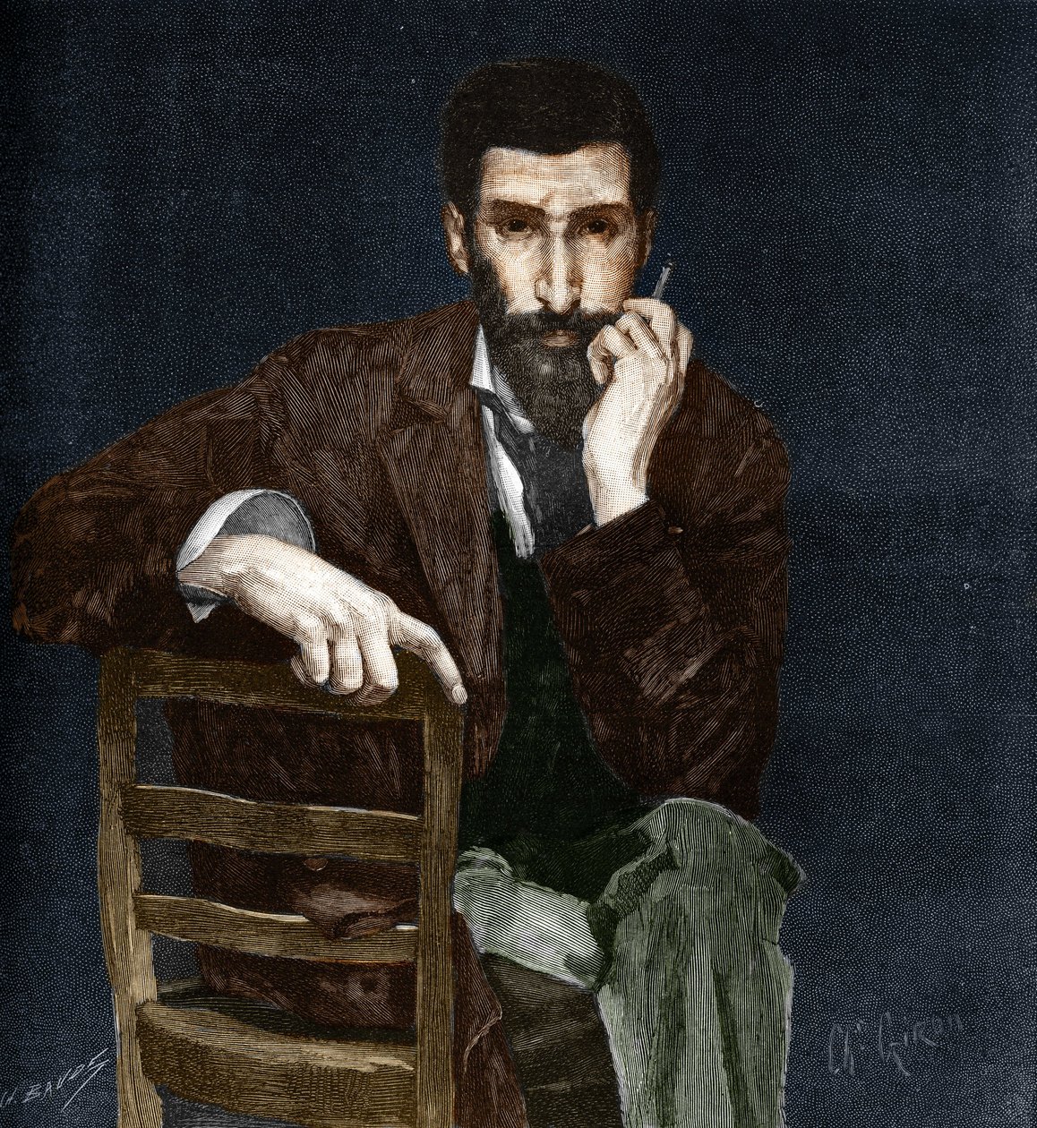 Porträt von Pierre Savorgnan de Brazza (1852-1905), französischer Entdecker von Charles Giron