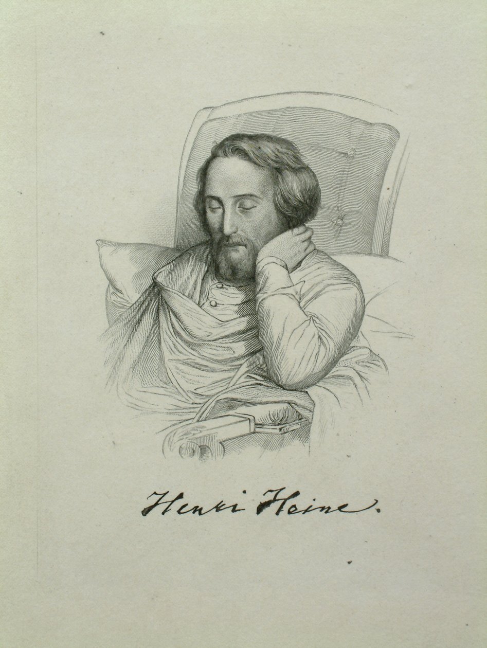 Porträt des Dichters Heinrich Heine 1797-1856, 1851 von Charles Gleyre