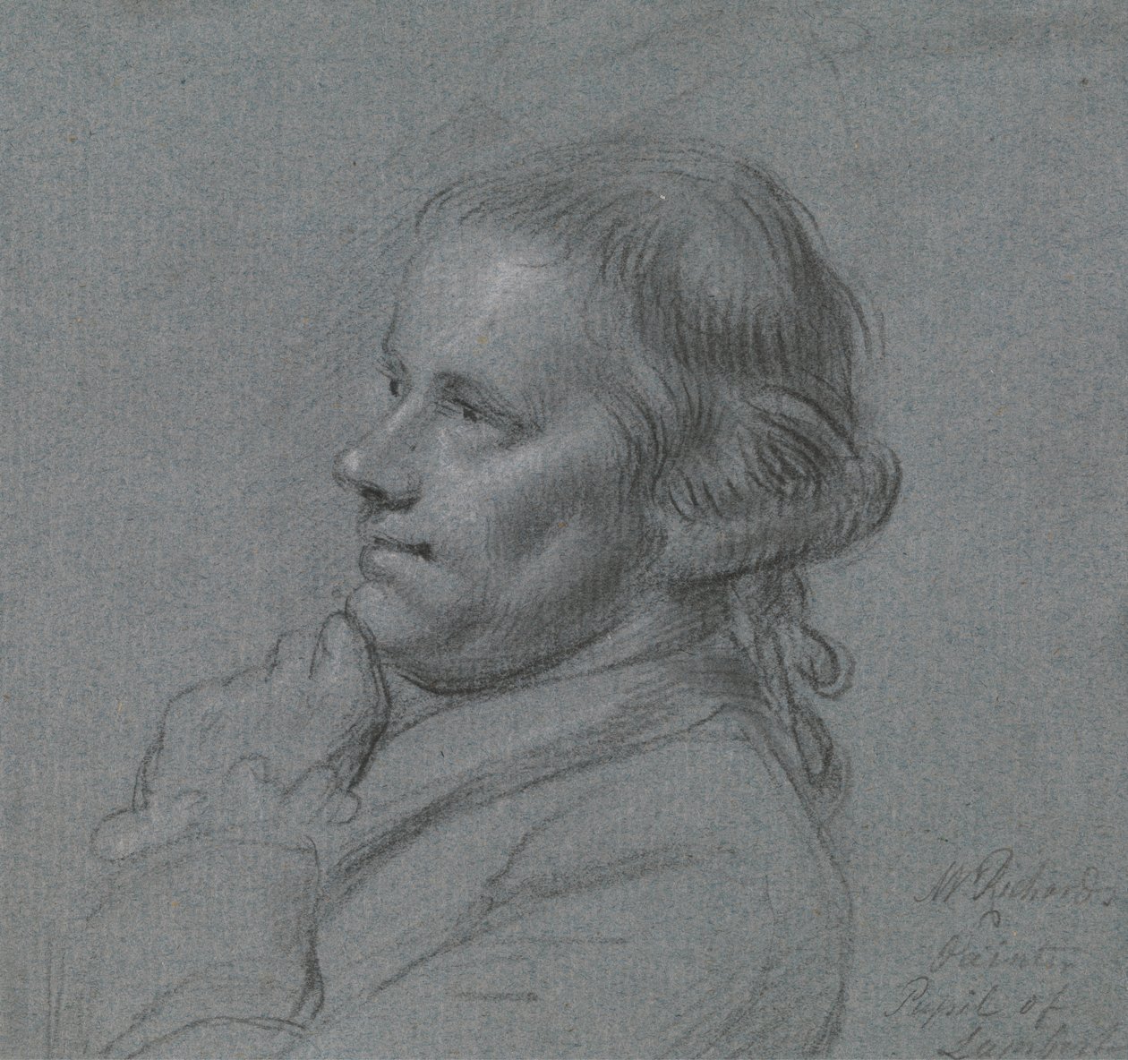 Porträtstudie von John Inigo Richards, R.A. von Charles Grignion