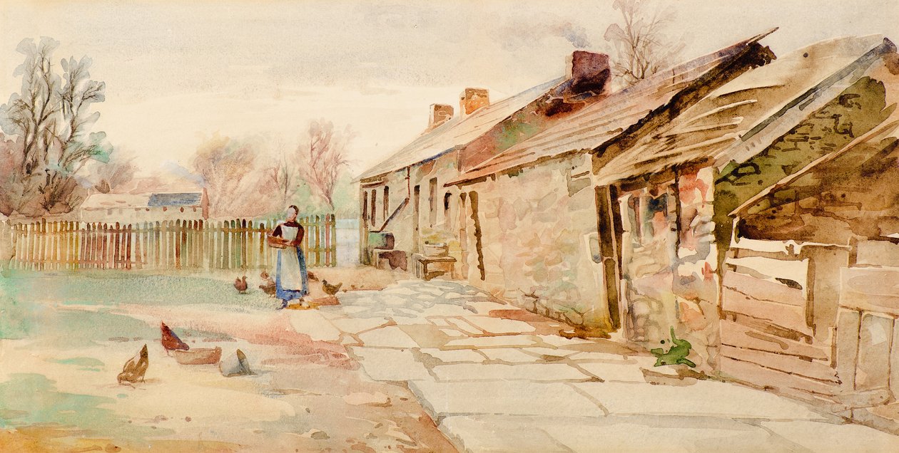 Alte Cottages von Charles Gustav Louis Phillips