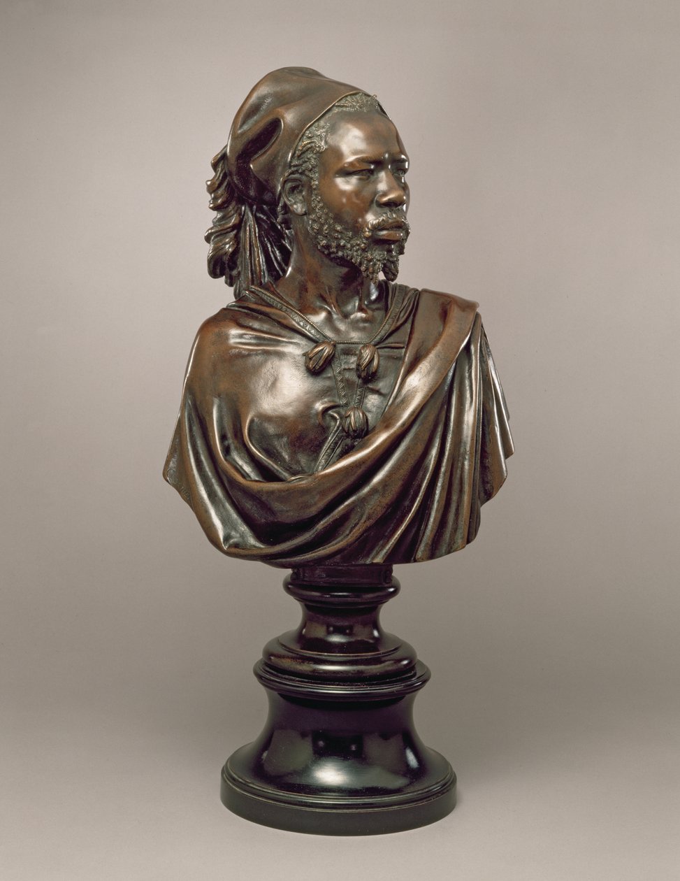 Porträtbüste von Said Abdullah von den Mayac, Königreich Darfur, Sudan, 1848 (Bronze) von Charles Henri Joseph Cordier