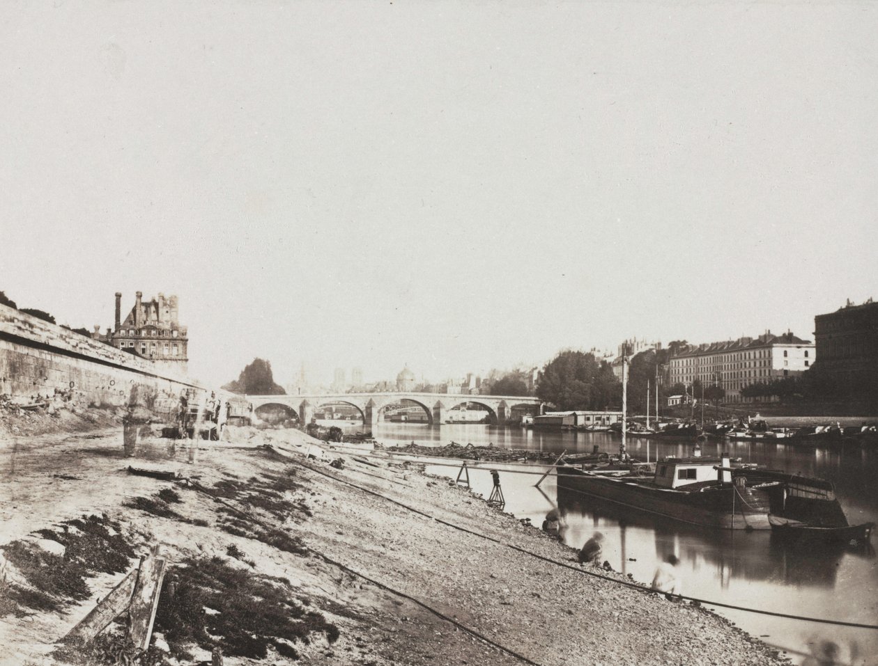 Blick von der Pont de la Concorde, 1852 von Charles Henri Plaut