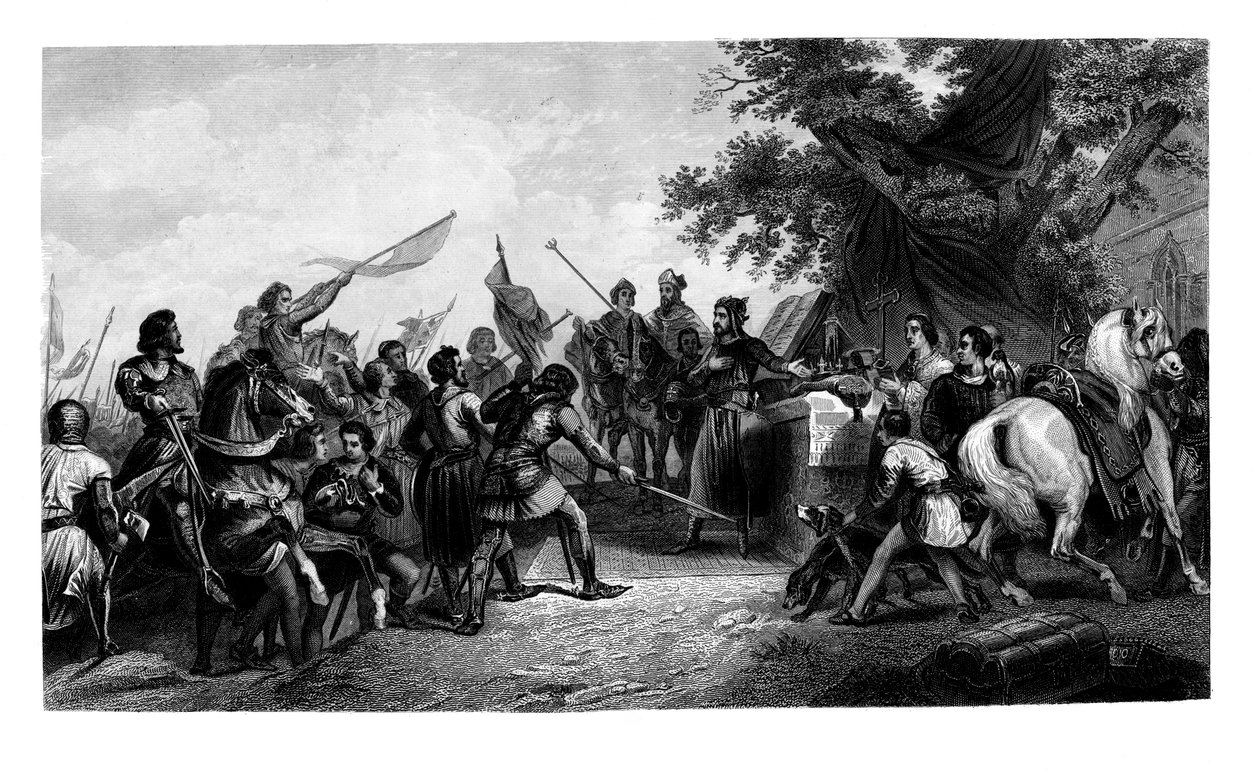 Die Schlacht von Bouvines, 27. Juli 1214 von Charles Henry Jeens