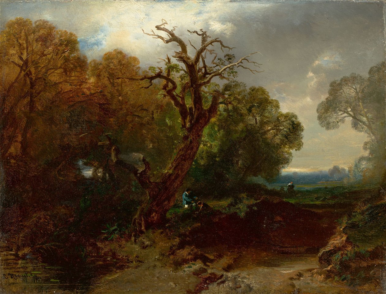 Rast am Waldrand von Charles Hoguet