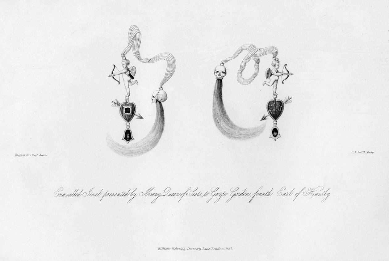 Emailliertes Juwel, präsentiert von Maria Stuart an George Gordon von Charles J. Smith