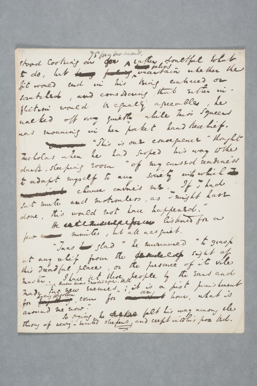 Originalmanuskript eines Kapitels von Nicholas Nickleby, 1838 von Charles John Huffam Dickens