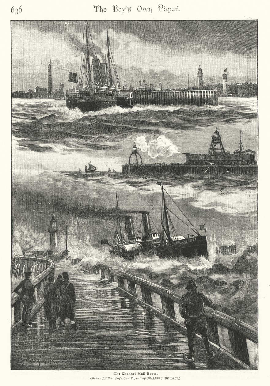 Die Kanal-Postboote von Charles John de (after) Lacy