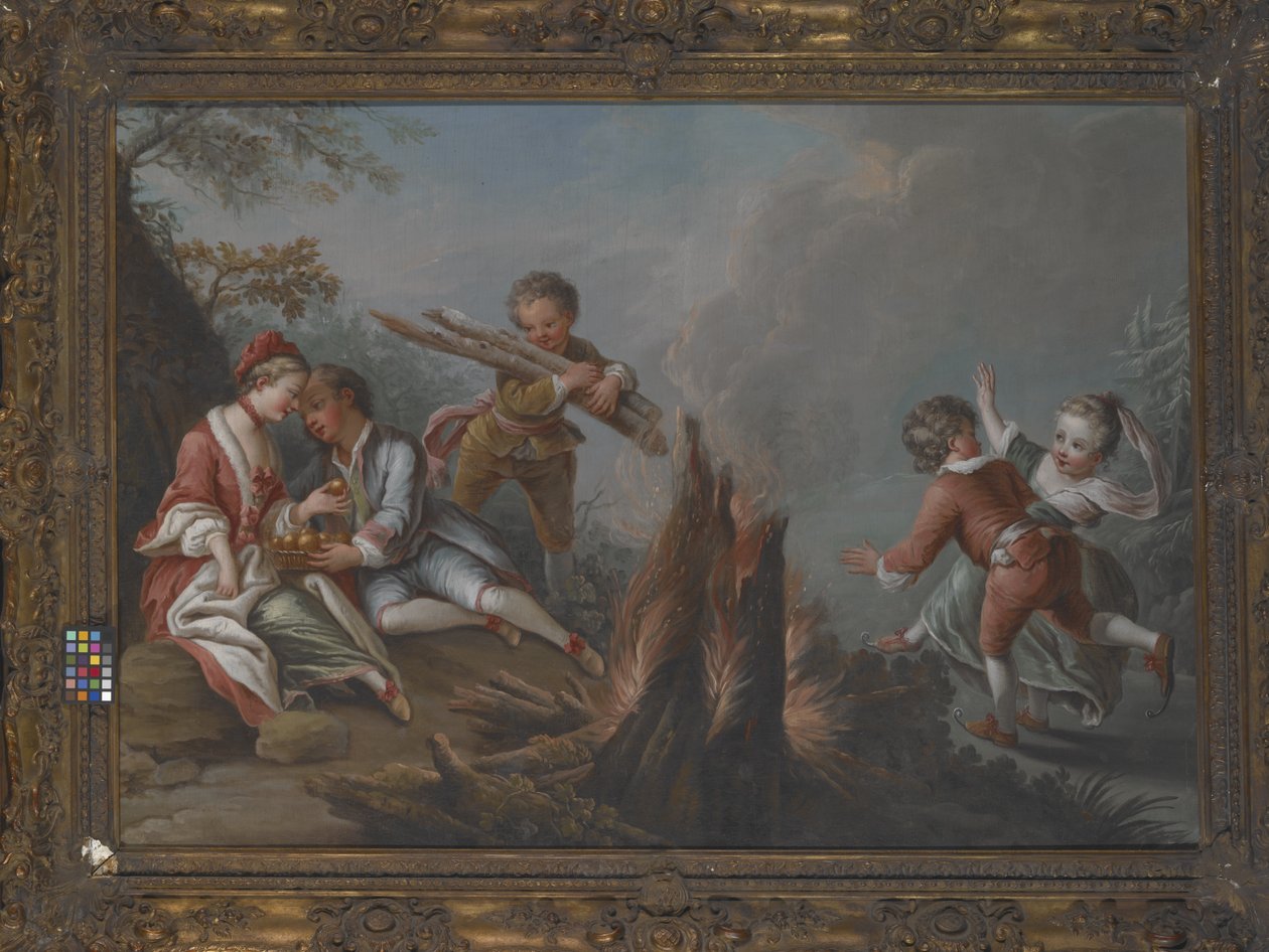 Freuden des Winters von Charles Joseph Dominique Eisen