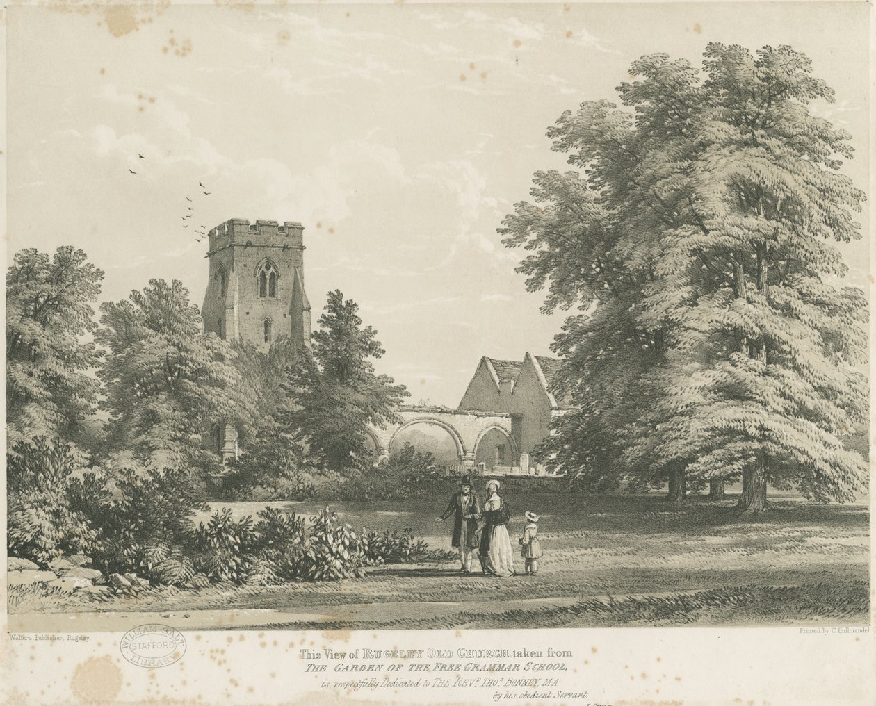 Rugeley Kirche von Charles Joseph Hullmandel