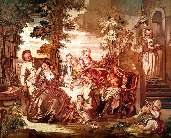 Szene aus Don Quixote, hergestellt in Beauvais von Charles Joseph Natoire