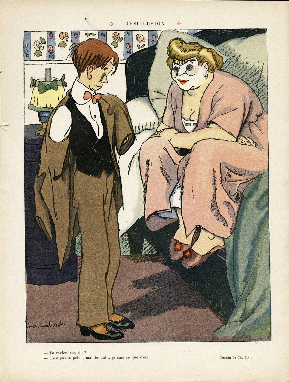 Illustration von Chas-Laborde (1886-1941) in Le Lire, 30/11/12 - Desillusion - Prostitution von Charles Laborde