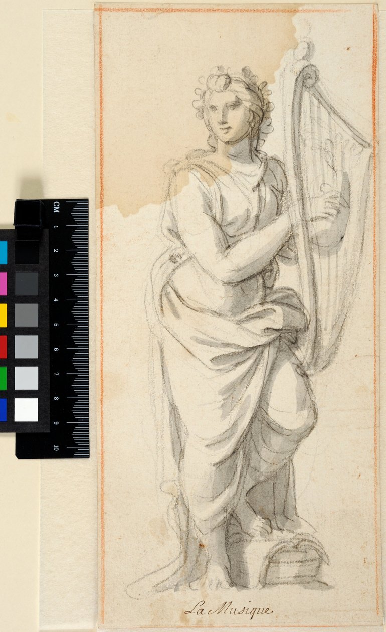 Musik. Entwurf für eine Statue von Charles Le Brun
