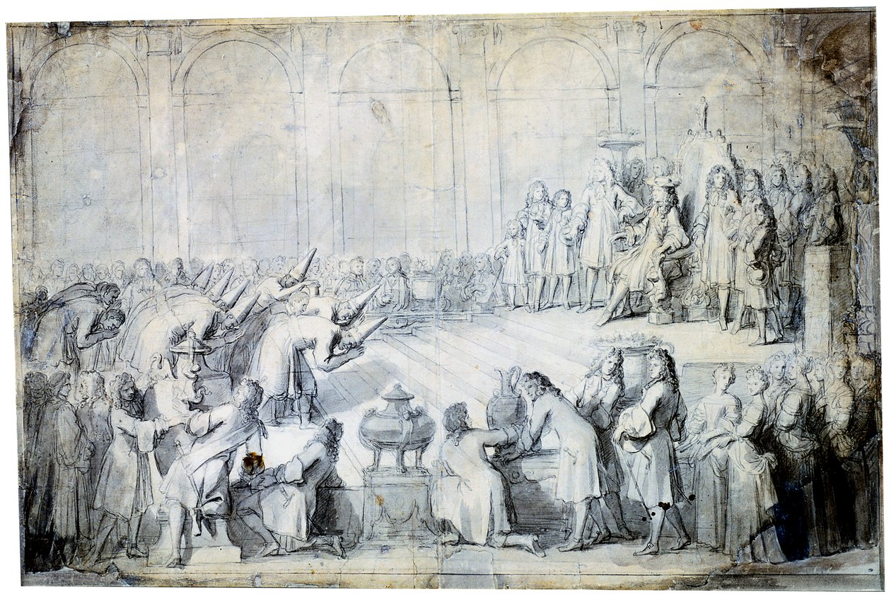 Die siamesischen Botschafter vor dem König, 1686 von Charles Le Brun