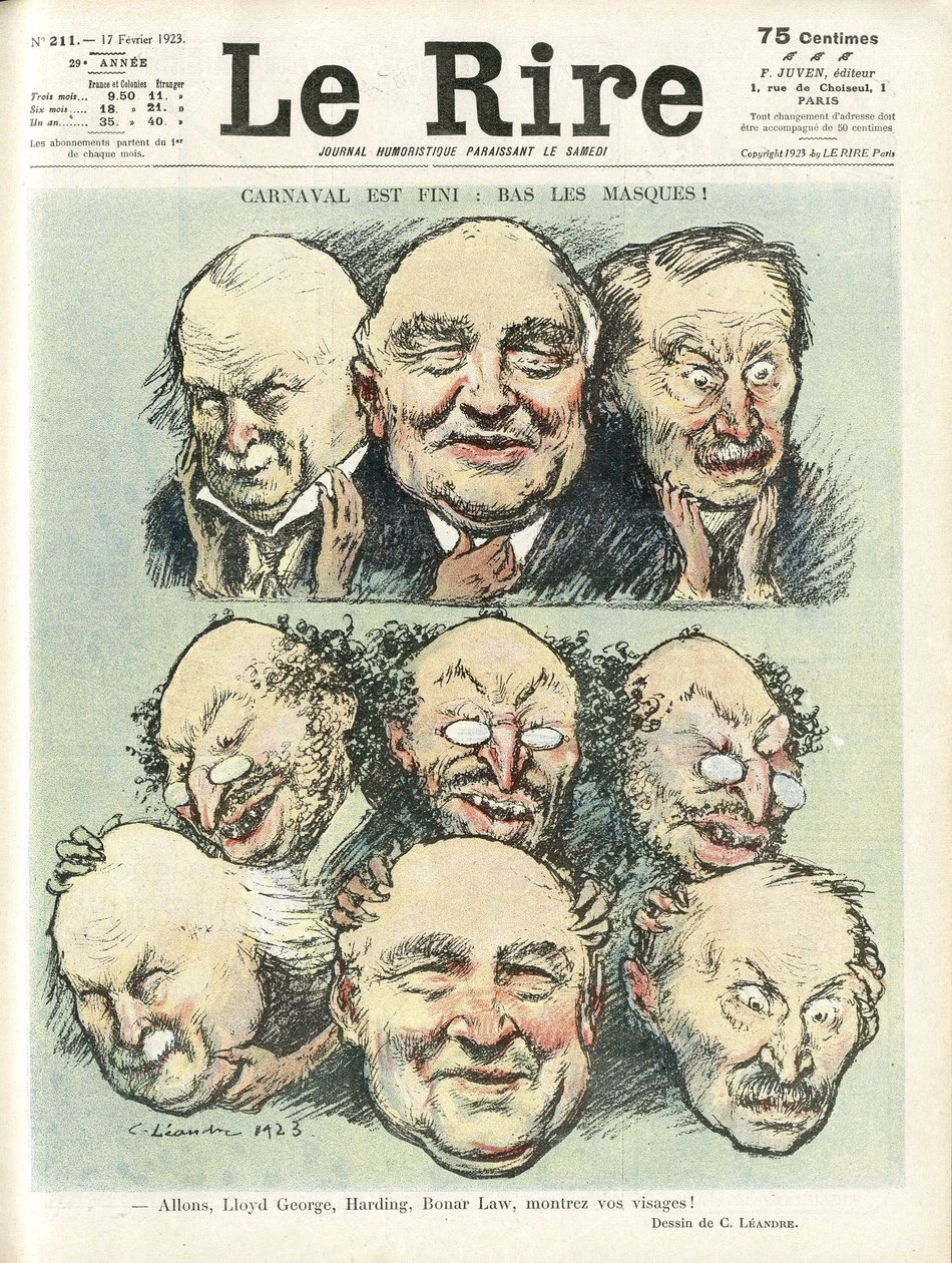 Illustration von Charles Leandre (1862-1934) für das Cover von Le Rire von Charles Leandre