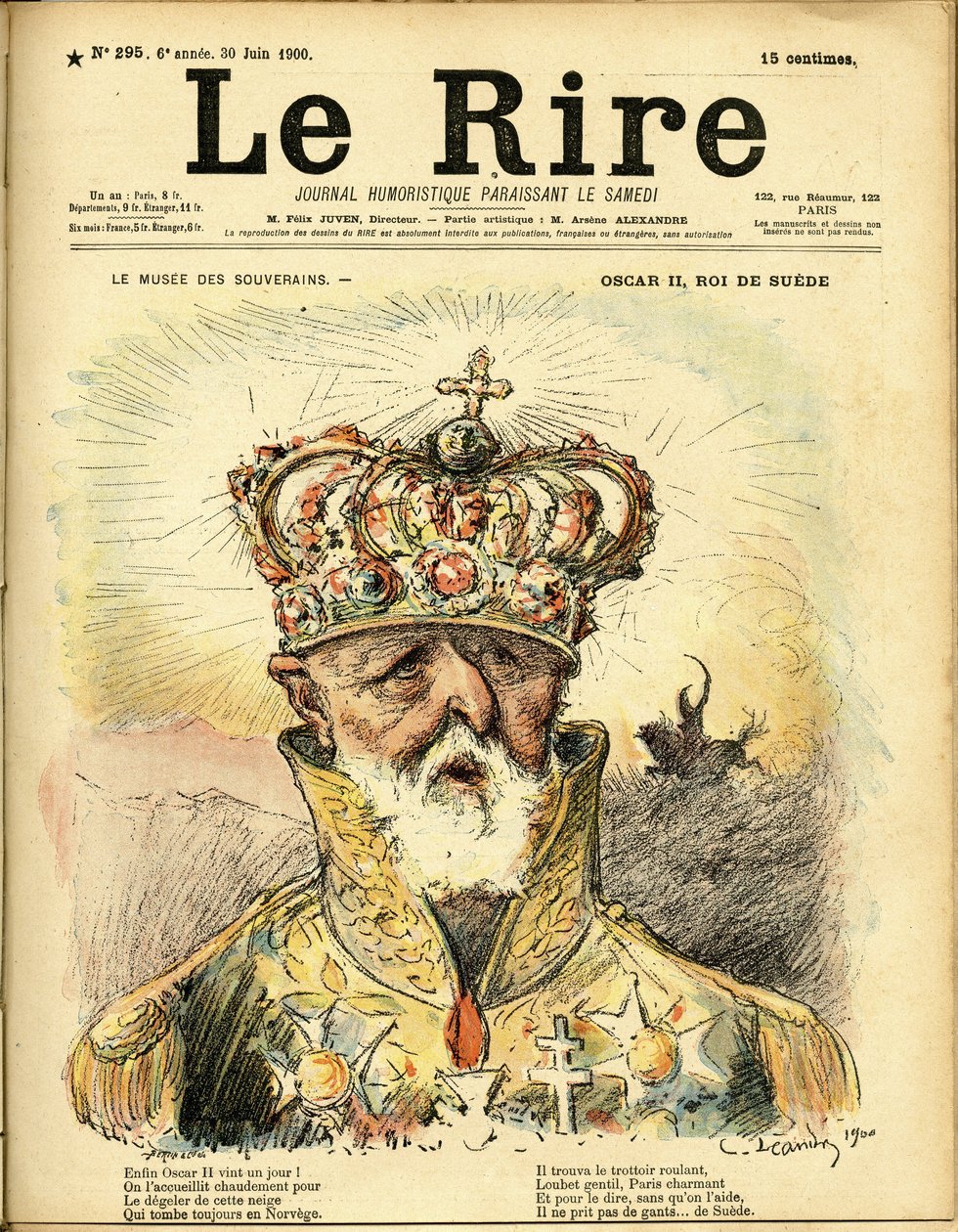 Illustration von Charles Léandre (1862-1934) für das Titelblatt von Le Rire von Charles Leandre