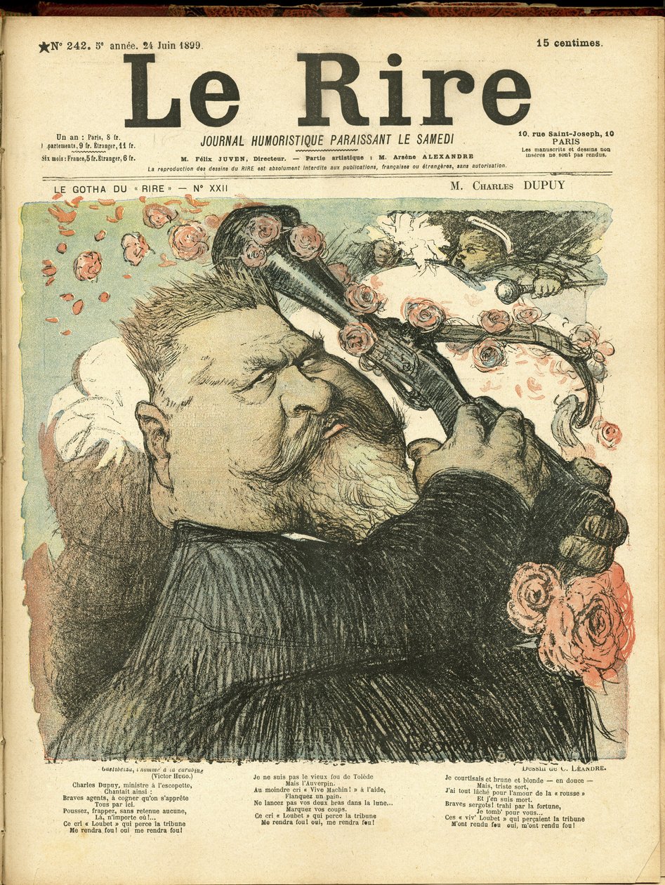 Illustration von Charles Léandre (1862-1934) für das Titelblatt von Le Rire von Charles Leandre