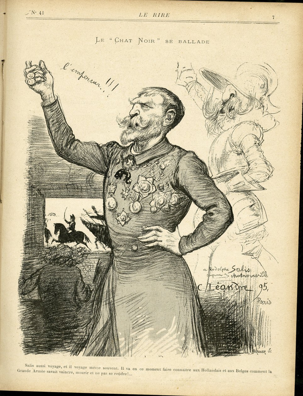 Illustration von Charles Leandre (1862-1934) in Le Rire von Charles Leandre