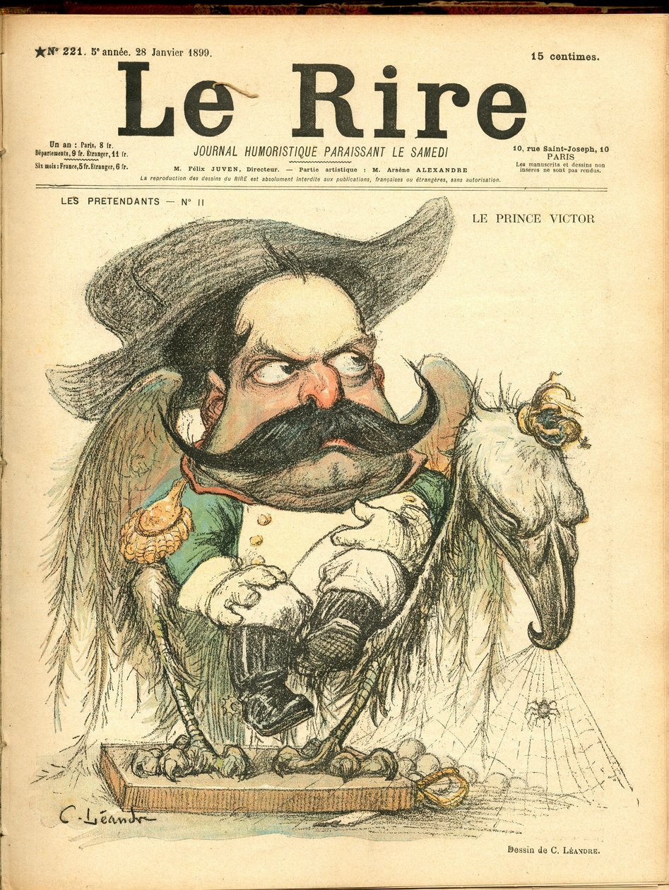 Das Lachen, satirisch in Farben von Charles Leandre