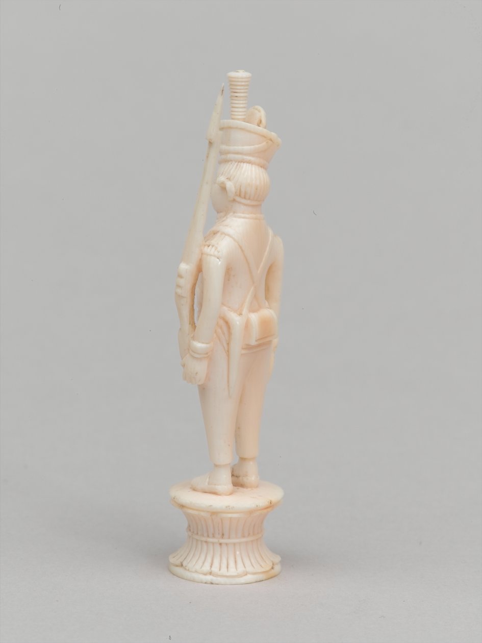 Weißer Bauer, Schachfigur, Indien, ca. 1820 von Charles Leandre